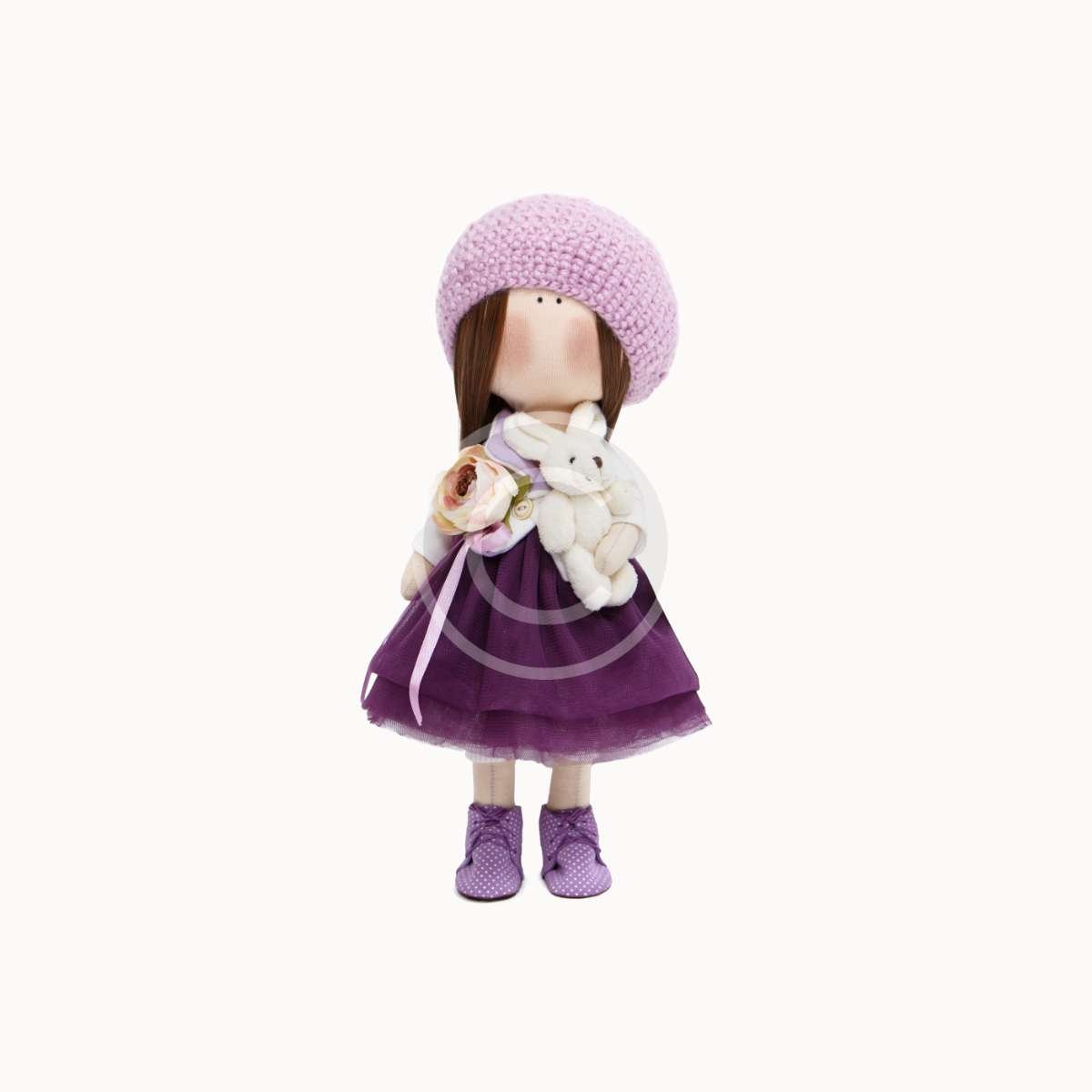 Purple tilda doll